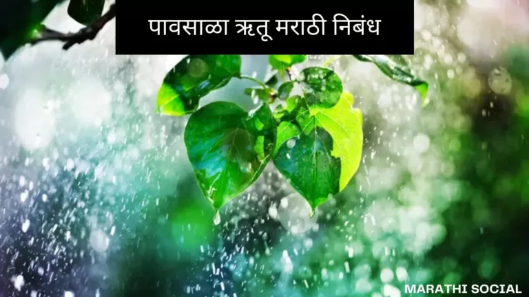 Essay on Rainy Season in Marathi