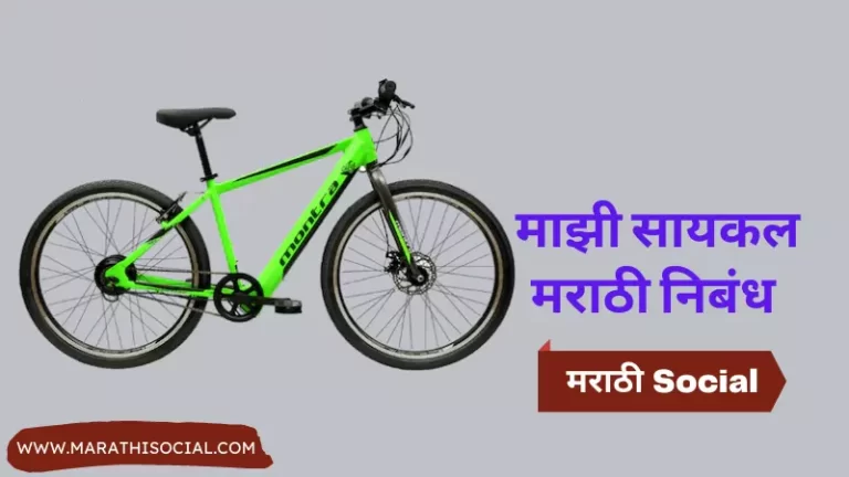 My Bicycle Essay in Marathi